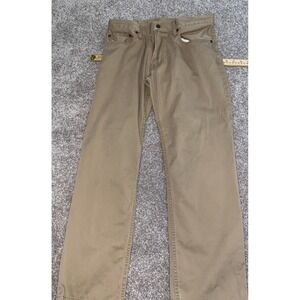 Polo Ralph Lauren Pants Mens 32x30 Tan Khaki 5-Pocket Chino Straight Brown Patch